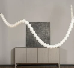 Suspension*Loftlight Suspension, Daisy 950, 75 boules, , IP67, LED, dim, 3000K, 1109 lm, Ø9cm, H500cm - blanc