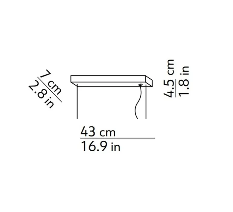 Suspension*KDLN Suspension, Dala Linear, , LED, dim, 3000k, 5300 lm, L150cm, H6,5cm - sable, bois