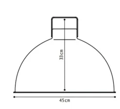 Suspension*Jieldé Suspension, Dante 450, rose, blanc, Ø45cm, H33cm - rose, intérieur blanc