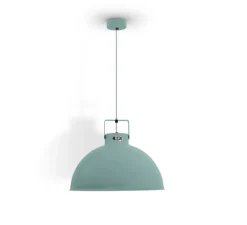 Suspension*Jieldé Suspension, Dante 450, , Ø45cm, H33cm - Vert vespa mat, intérieur argent