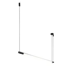 Suspension*Wever&Ducré Suspension, Darf, 1.0 non dim, , LED, 3000K, 3560lm, Ø3,3cm, L162,6cm - Wever & Ducré noir et blanc