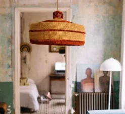 Suspension, Deeply XL, naturel/gingembre, Ø65cm, H30cm - GOLDEN Editions