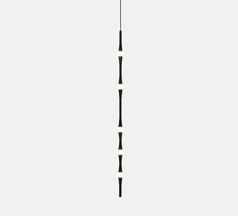 Suspension*LEDS C4 Suspension, Dew Vertical L, , LED, dim, 2700k, 1383 lm, Ø4,3cm, H170cm - noir