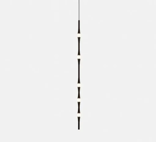 Suspension*LEDS C4 Suspension, Dew Vertical S, , LED, dim, 2700k, 782 lm, Ø4,3cm, H99,2cm - noir