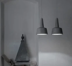 Suspension*Karman Suspension d'extérieur, EOLO, , LED, H34cm, Ø24cm - gris