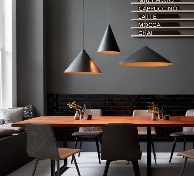 Suspension*Wever&Ducré Suspension, Dinor 3.0, , LED, 1800-2850K, 510lm, Ø76cm, H23,5cm - noir