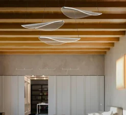 Suspension*Stilnovo Suspension, Diphy, , LED, dim, 3000K, 2620lm, L75,6cm, H8,1cm - transparent