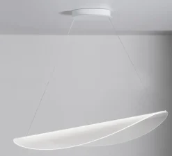 Suspension*Stilnovo Suspension, Diphy, , LED, dim, 3000K, 2620lm, L75,6cm, H8,1cm - transparent