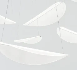 Suspension*Stilnovo Suspension, Diphy, , LED, dim, 3000K, 2620lm, L75,6cm, H8,1cm - transparent