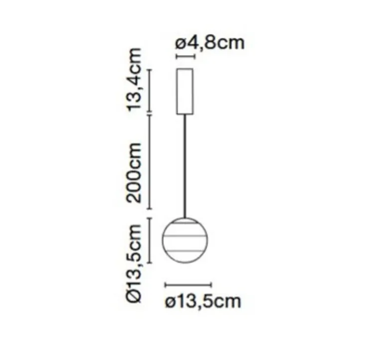 Suspension, Dipping light 13, bleu, LED, 2700k, 463lm, Ø13,5cm - Marset