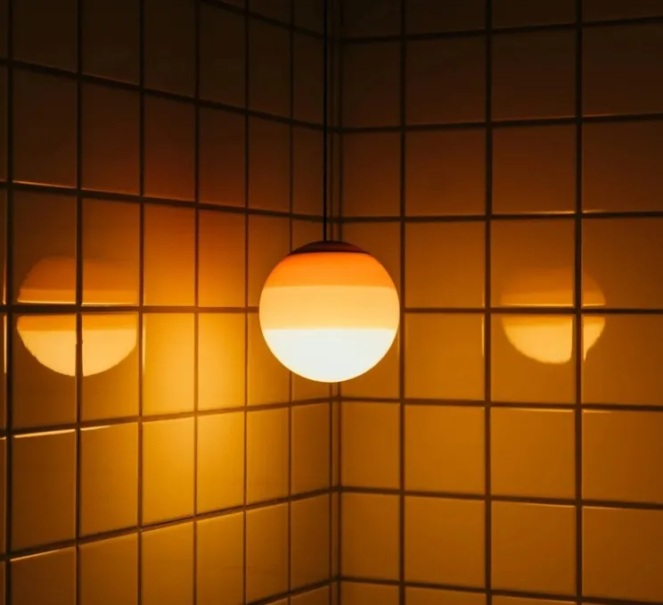 Suspension, Dipping light 40, ambre, LED, 2700k, 3280lm, Ø40cm - Marset