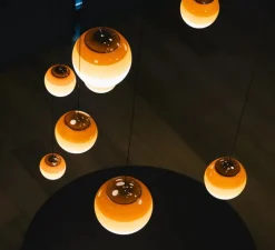 Suspension, Dipping light 40, ambre, LED, 2700k, 3280lm, Ø40cm - Marset