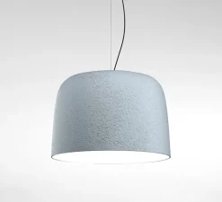 Suspension*Marset Suspension, Djembé 42.28, , LED, 2700K, 925lm, Ø42cm, H28cm - bleu ciel PANTONE 7542C