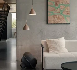 Suspension, Dokka, beige chaud, Ø16,5cm, H24,5cm - Northern