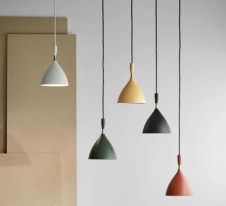 Suspension, Dokka, jaune, Ø16,5cm, H24,5cm - Northern