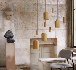 Suspension*Pholc Suspension, Donna 18, moutarde, Ø18cm, H25cm - jaune