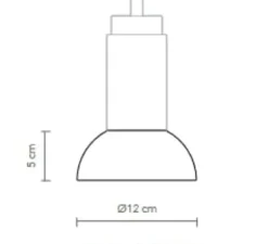 Suspension, Donya Onyx Moon Shade, Ambre, Ø12cm, H25,3cm - Anour