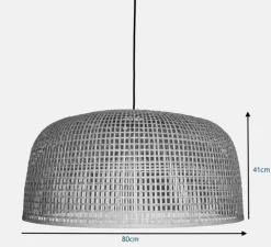 Suspension*Ay Illuminate Suspension, Doppio Grid, , Ø80cm, H41cm - naturel