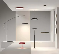Suspension, Doppio Zero L, noir, LED, dim, 2700K, 5476 lm, Ø60cm, H16cm - Lumen Center Italia