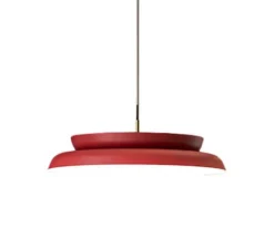 Suspension, Doppio Zero L, rouge, LED, dim, 2700K, 5476 lm, Ø60cm, H16cm - Lumen Center Italia