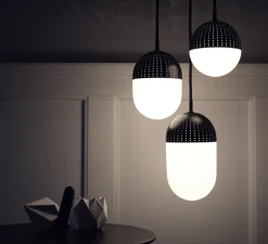 Suspension, Dot, Small, noir, LED, Ø12cm, H13cm - Woud