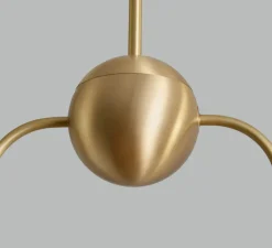 Suspension, Double, Eos S, laiton brossé, Ø15,7cm, H70cm - Bert franck