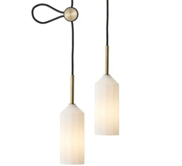 Suspension double, Pliverre, blanc, Ø8,5cm, H30cm - Le Klint