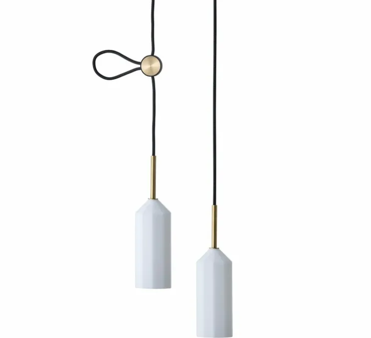 Suspension double, Pliverre, blanc, Ø8,5cm, H30cm - Le Klint