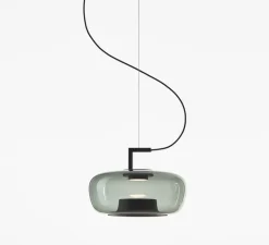 Suspension*Brokis Suspension, Double Short, , LED, dim, 2700K, 1070 lm, Ø44,2cm, H30,5cm - gris fumé