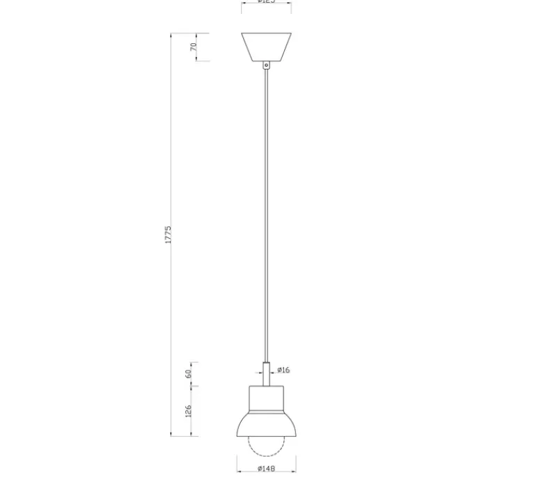 Suspension*Cobankeryd Suspension, Down 15, , Ø15cm, H19cm - noir