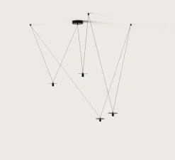 Suspension, D02P4, noir mat, LED, avec diffuseur, dim, 2700K, 350 lm, Ø12cm, H5cm - OliveLab