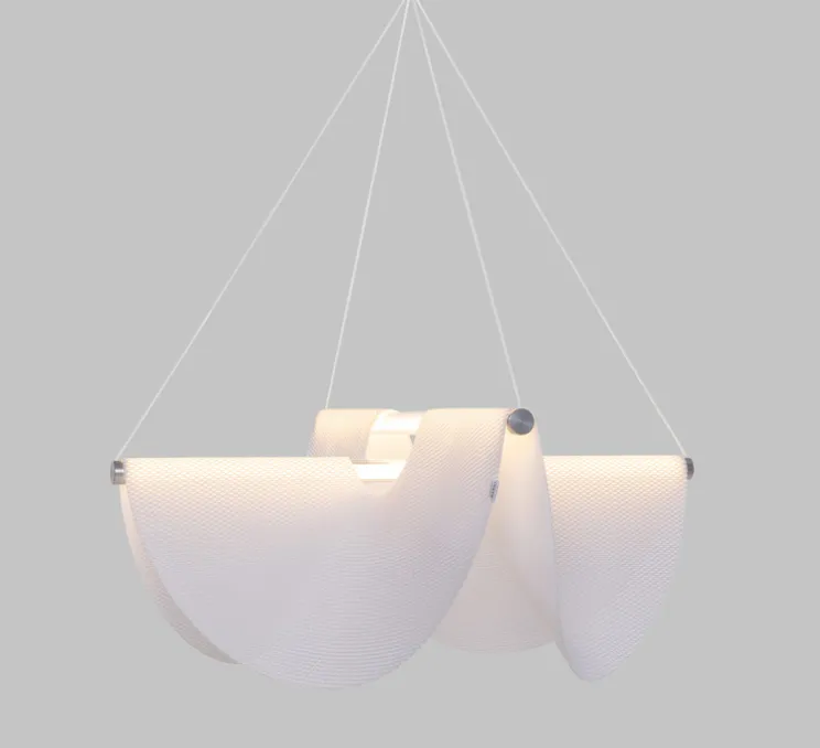 Suspension, Drape Light 78, blanc, LED, dim, 2740K, 2150 lm, Ø78cm, H91cm - Moooi