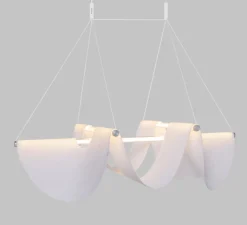 Suspension*Moooi Suspension, Drape Light 118, , LED, dim, 2740K, 3850 lm, L118cm, H91cm - blanc
