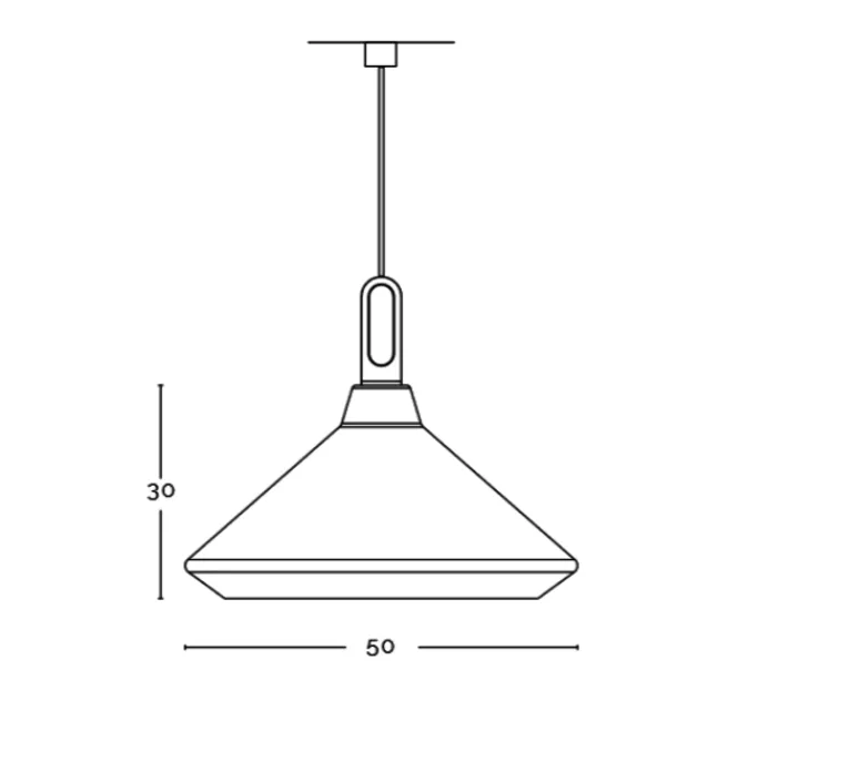 Suspension*Zava Suspension, Driyos, , Ø50cm, H28cm - noir