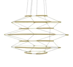 Suspension, Drop 7, or satiné, LED, dim, 1-10V, 2700K, 5700 lm, Ø90cm, H50cm - Nemo Lighting