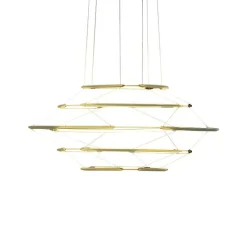 Suspension*Nemo Lighting Suspension, Drop 5, , LED, dim, 1-10V, 2700K, 3350 lm, Ø70cm, H33cm - or satiné
