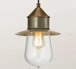 Suspension, Drop 270.13.ORT, cuivre et laiton, IP55, Ø21cm, H30,1cm - Il Fanale