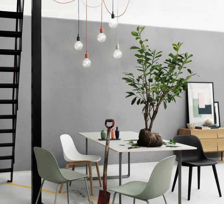 Suspension|Enfants*Muuto Suspension, E27, , LED, H23cm, Ø12,5cm - vert clair