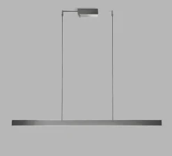 Suspension, Edge Linear S1500, titane, LED, 2700-3000K, 4620 lm, L151,6cm, H5cm - Light Point