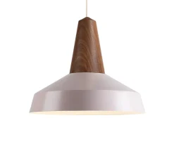 Suspension*Schneid Suspension, Eikon Circus, , Ø40cm, H35cm - noyer et rose pâle