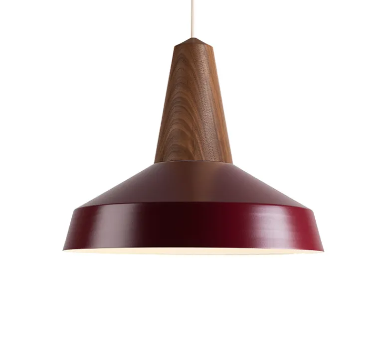 Suspension*Schneid Suspension, Eikon Circus, , Ø40cm, H35cm - noyer et burgundy