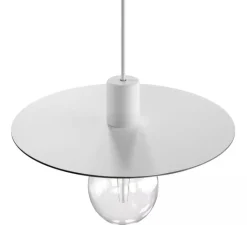 Suspension*Creative Cables Suspension, Eiva Elegant, , IP65, Ø40cm, H7,5cm - blanc