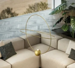 Suspension*Lodes Suspension, Elara medium, , LED, 3000K, 845 lm, Ø60cm, H63,7cm - or