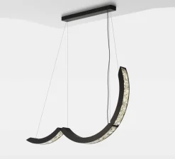 Suspension*Brokis Suspension, Elo, , LED, dim, 2700-6500K, L150cm, H103,6cm - noir et blanc