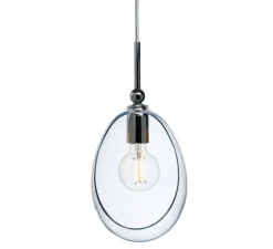 Suspension*Ebb and Flow Suspension, Embrace M, , Ø18cm, H35cm - argent brillant, transparent