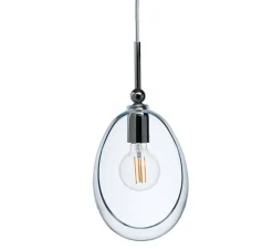 Suspension*Ebb and Flow Suspension, Embrace M, , Ø18cm, H35cm - argent brillant, transparent