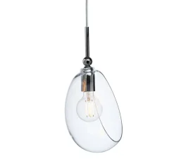 Suspension*Ebb and Flow Suspension, Embrace M, , Ø18cm, H35cm - argent brillant, transparent