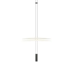 Suspension encastrable, Flamingo mini 1575, blanc et noir, LED, dim, 2700K, 726 lm, Ø45cm, H93cm - Vibia