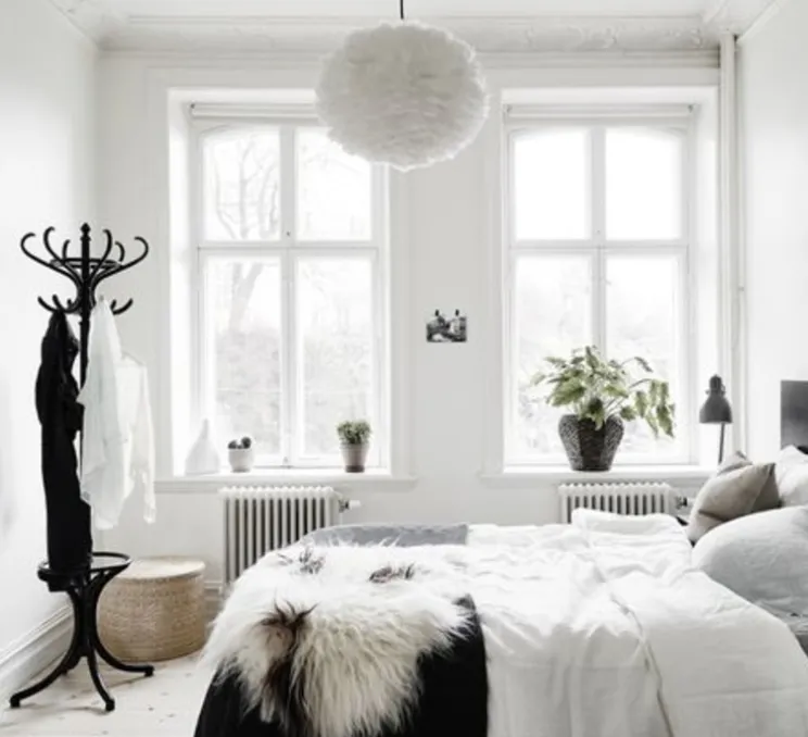 Suspension, Eos M, blanc, câble noir, H30cm, Ø45cm - Umage