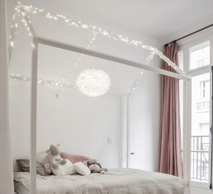 Suspension, Eos M, blanc, câble noir, H30cm, Ø45cm - Umage